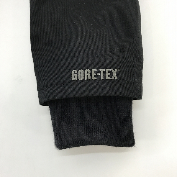 実際に弊社で買取させて頂いたBACKBONE×GORE TEX/バックボーン×ゴアテックス ダウンジャケット ブラック BB13W-B14/Mの画像 6枚目