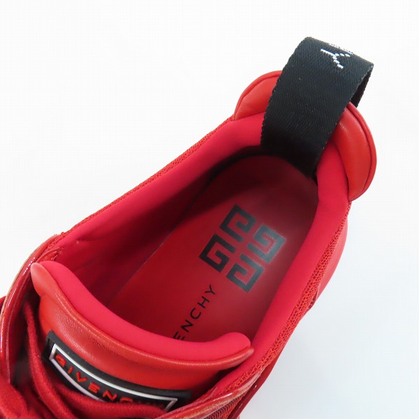 実際に弊社で買取させて頂いたGIVENCHY/ジバンシー ローカットスニーカー/ダッドシューズ レッド FR 0178/40の画像 4枚目