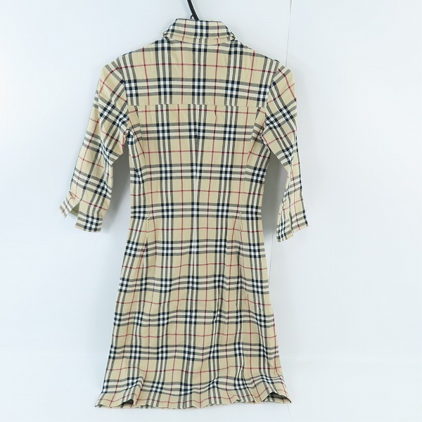 実際に弊社で買取させて頂いたBURBERRY BLUE LABEL/バーバリーブルーレーベル  ノバチェック ロング ワンピース/38の画像 1枚目