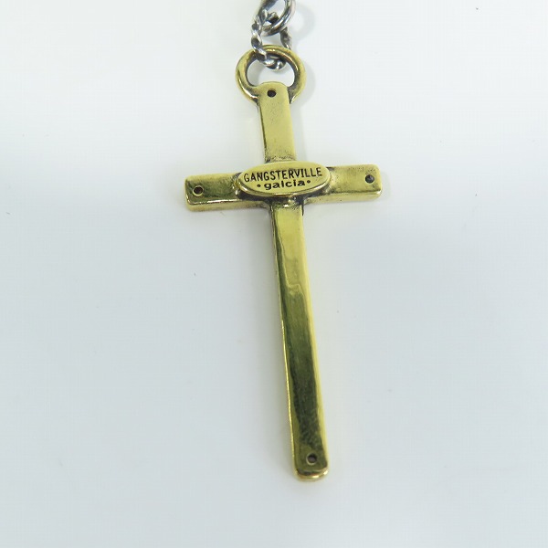 実際に弊社で買取させて頂いた(1)GANGSTERVILLE×Galcia/ギャングスタービル×ガルシア ROSARY/ロザリオ ネックレス シルバー925×ブラスの画像 2枚目