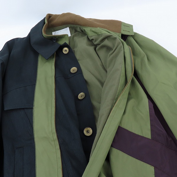実際に弊社で買取させて頂いたKolor/カラー 20AW Three Pieces Docking Blouson/ドッキングブルゾン 20WCM-G07109/2の画像 4枚目