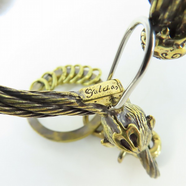 実際に弊社で買取させて頂いた(1)Gangsterville×galcia/ギャングスタービル×ガルシア キーホルダー DEVIL/デビル ブラス 真鍮 キーフック 15cmの画像 5枚目