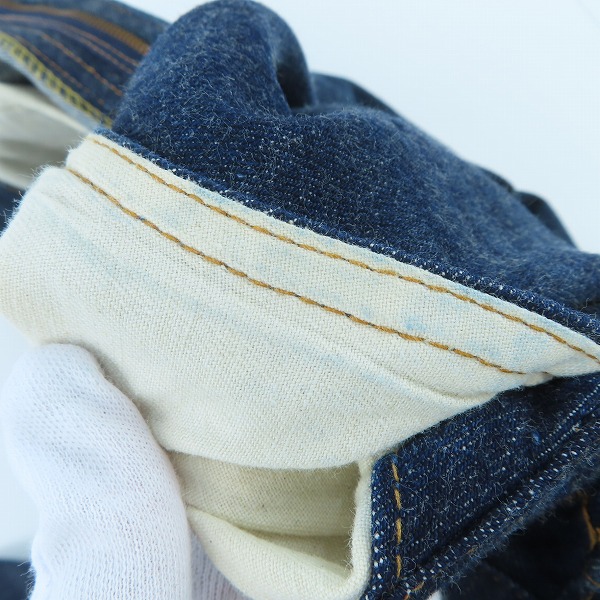 実際に弊社で買取させて頂いたLEVI'S/リーバイス 502-0117 スモールE 刻印16 SCOVILLジップ ヴィンテージ/ビンテージ デニムパンツ/W29×L32の画像 7枚目