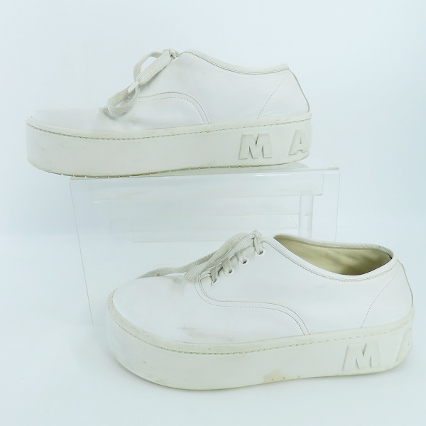 実際に弊社で買取させて頂いたMARNI/マルニ ロゴソール ローカットスニーカー SNZW010803/39の画像 3枚目