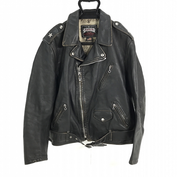 実際に弊社で買取させて頂いたGLAD HAND×SCHOTT/グラッドハンド×ショット レザーダブルライダース/692GH/XXL