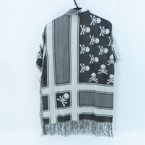 実際に弊社で買取させて頂いたmastermind JAPAN/マスターマインドジャパン 半袖 フリンジストールシャツ /MC2-SH43-40/Mの画像 1枚目