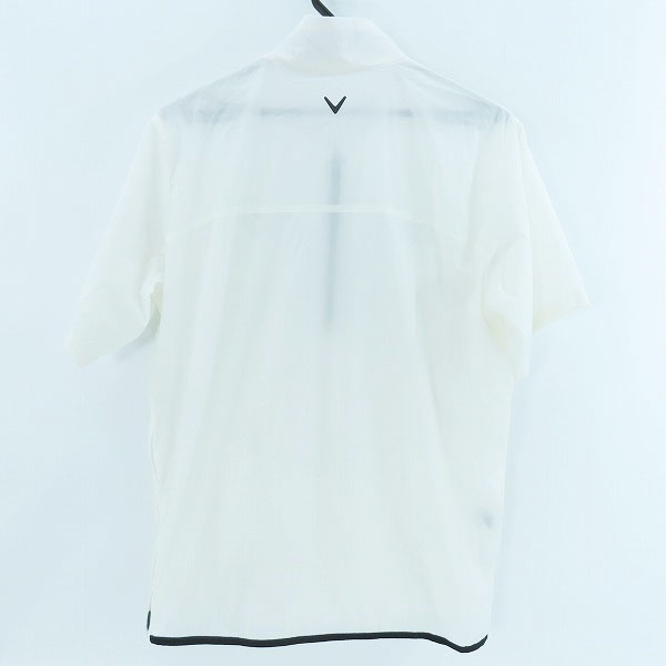 実際に弊社で買取させて頂いた【未使用】Callaway/キャロウェイ ゴルフウェア ストレッチリップストップ半袖ハーフジップブルゾン C22116100/Mの画像 1枚目