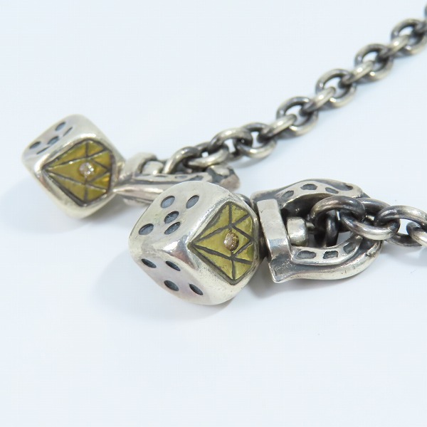 実際に弊社で買取させて頂いたGANGSTERVILLE× galcia/ギャングスタービル×ガルシア DICE TOP/CHIAN SET/ダイス ネックレスの画像 3枚目
