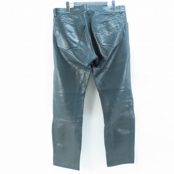 実際に弊社で買取させて頂いた【難有り】EDIFICE/エディフィス カウハイド/レザー パンツ/48の画像 1枚目