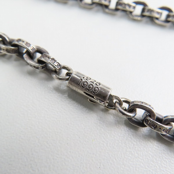 実際に弊社で買取させて頂いた【インボイス有】CHROME HEARTS/クロムハーツ ペーパーチェーン 20inchの画像 2枚目