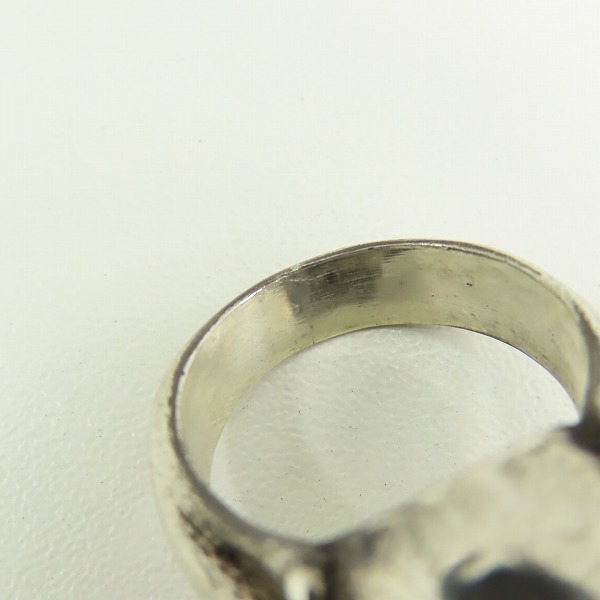 実際に弊社で買取させて頂いたLEATHERS AND TREASURES/レザーズアンドトレジャーズ スカル リング 15.5号の画像 7枚目