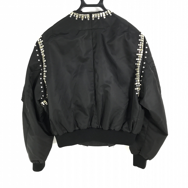 実際に弊社で買取させて頂いた【JPタグ】GIVENCHY/ジバンシィ ボンバージャケット/ブルゾン ラインストーン/36の画像 1枚目