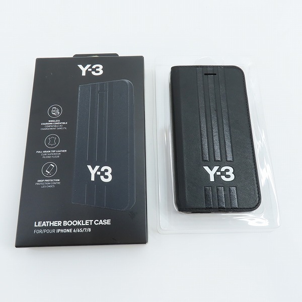 実際に弊社で買取させて頂いたY3/ワイスリー adidas/アディダス×Yohji Yamamoto/ヨウジヤマモト LEATHER BOOKLET CASE FOR/POUR IPHONE6/6S/7/8の画像 8枚目