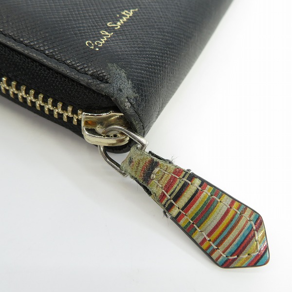 実際に弊社で買取させて頂いたPaul Smith/ポールスミス ラウンドジップ ロングウォレット/長財布の画像 8枚目