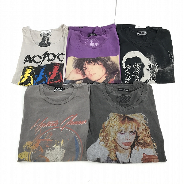 実際に弊社で買取させて頂いた【おまとめ】HYSTERIC GLAMOUR/ヒステリックグラマー AC/DC/T-REX/Andy Warhol 等 プリントTシャツ/カットソー