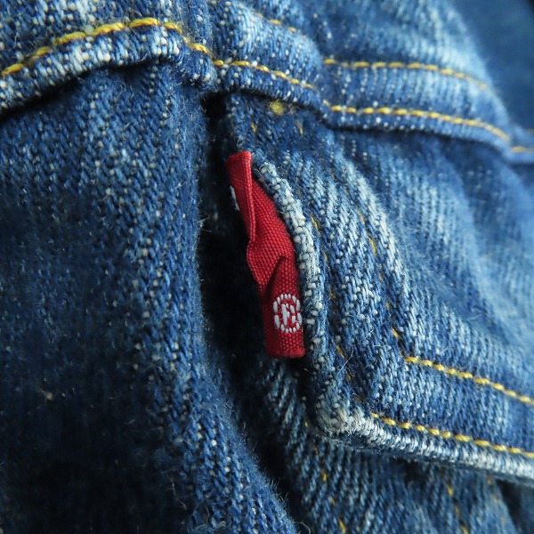 実際に弊社で買取させて頂いたFACETASM × Levis/ファセッタズム×リーバイス BIKERS TRUCKER/バイカーデニムトラッカージャケット YA-JK-U06/XLの画像 8枚目