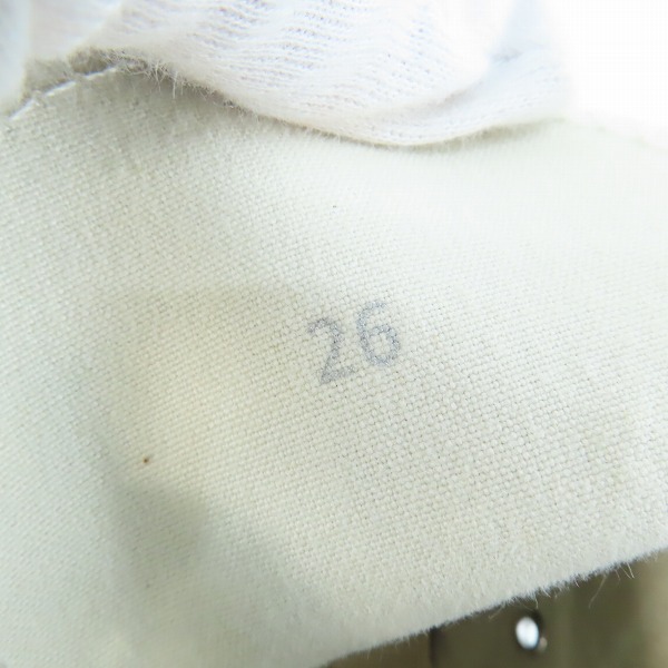 実際に弊社で買取させて頂いたHYSTERIC GLAMOUR/ヒステリックグラマー サイドジップ ハイカットスニーカー/26の画像 5枚目