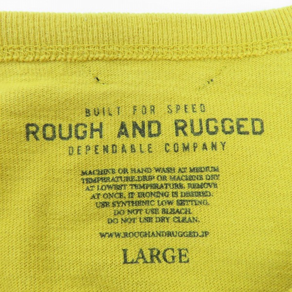 実際に弊社で買取させて頂いたROUGH AND RUGGED/ラフアンドラゲッド ロンT 長袖Tシャツ/カットソー/Lの画像 2枚目