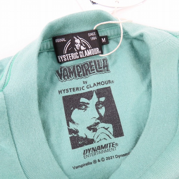 実際に弊社で買取させて頂いた【未使用】HYSTERIC GLAMOUR/ヒステリックグラマー VAMPIRELLA CARNIVAL OF THE DAMNED Tシャツ 02211CT40/Mの画像 2枚目