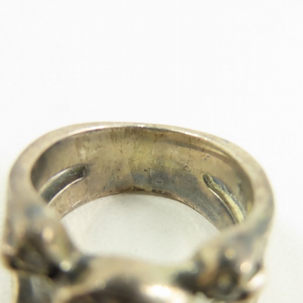 実際に弊社で買取させて頂いた Loree Rodkin/ローリーロドキン パヴェ スカル&ボーンリング 指輪/5.5号の画像 7枚目