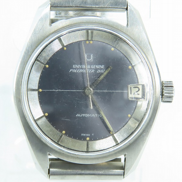 実際に弊社で買取させて頂いたUNIVERSAL GENEVE/ユニバーサルジュネーブ Polerouter DATE/ポールルーター デイト 自動巻きヴィンテージ時計 Ref.869119の画像 1枚目