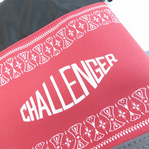 実際に弊社で買取させて頂いたCHALLENGER/チャレンジャー バンダナ巾着 バッグ レッド CLG-AC 024-008の画像 6枚目