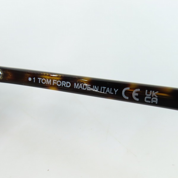 実際に弊社で買取させて頂いたTOM FORD/トムフォード 日本企画モデル ウエリントン型 アイウエア/メガネフレーム TF5858-D-B 052の画像 5枚目
