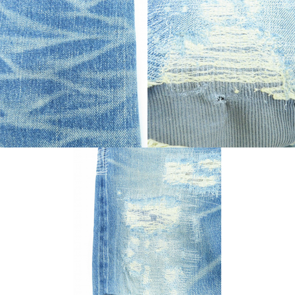 実際に弊社で買取させて頂いたHYSTERIC GLAMOUR/ヒステリックグラマー NOBU リメイクデニムパンツ 0202AP01/30の画像 8枚目