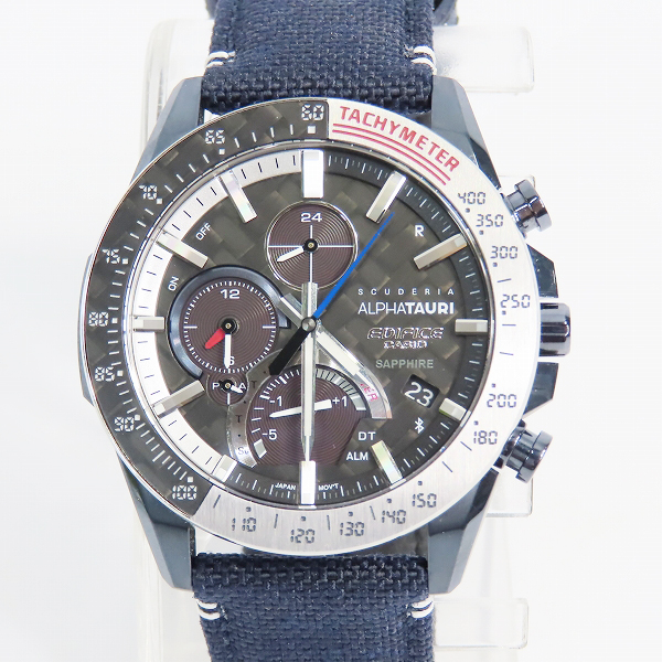 実際に弊社で買取させて頂いたCASIO/カシオ EDIFICE/エディフィス Scuderia AlphaTauri/スクーデリア アルファタウリ 腕時計 EQB-1000AT-1AJR