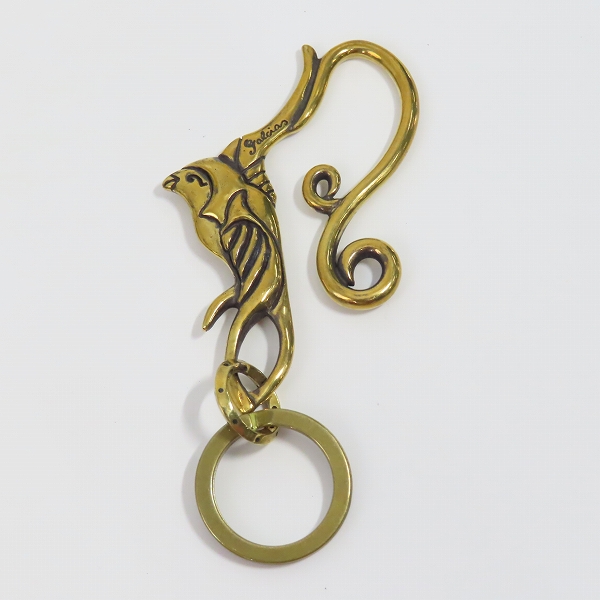 実際に弊社で買取させて頂いた（1）GANGSTERVILLE/ギャングスタービル × galcia/ガルシア スワローキーホルダー ブラスの画像 2枚目