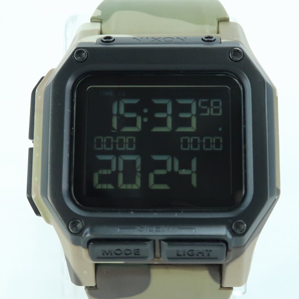 実際に弊社で買取させて頂いたNIXON/ニクソン THE REGULUS/レグルス MULTICAM マルチカム デジタル腕時計 A11802865 