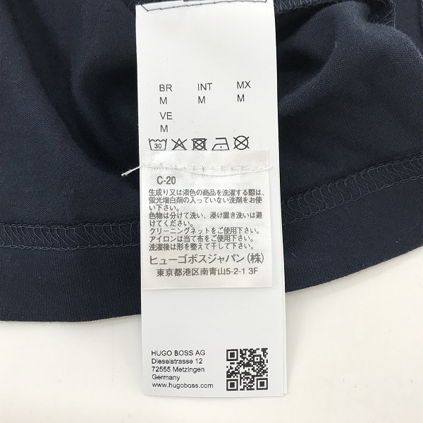 実際に弊社で買取させて頂いた【未使用】HUGO BOSS/ヒューゴボス ロゴ 半袖 Tシャツ/Mの画像 3枚目