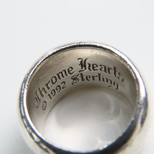 実際に弊社で買取させて頂いたCHROME HEARTS/クロムハーツ CHシールスタンプリング 16.5号の画像 6枚目