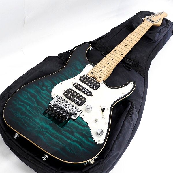 実際に弊社で買取させて頂いた★SCHECTER/シェクター ストラトシェイプ HSH コイルタップ搭載 日本製 エレキギター ギグケース付