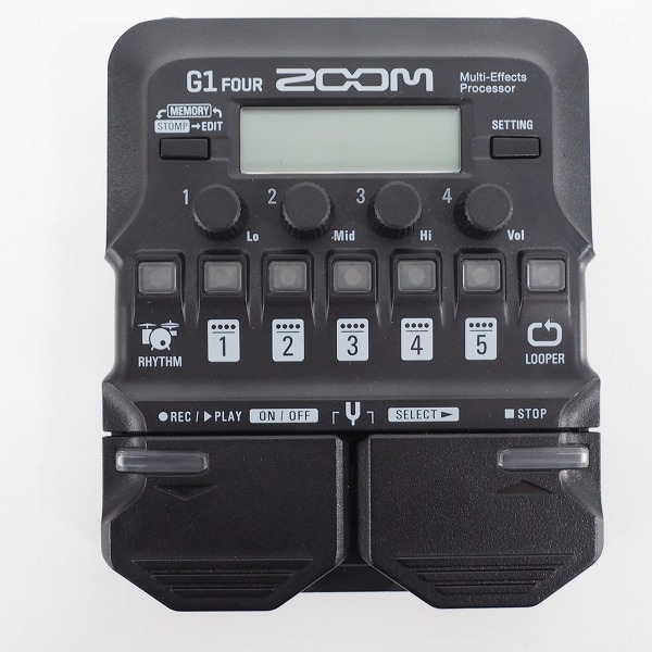 実際に弊社で買取させて頂いたZOOM/ズーム G1 FOUR Ver.v2.00エレキギター用マルチエフェクター【簡易動作確認済】