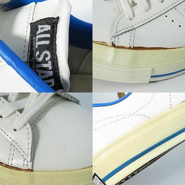 実際に弊社で買取させて頂いたCONVERSE/コンバース 日本製 ONE STAR OX/ワンスター レザーシューズ ブルー/US8の画像 6枚目