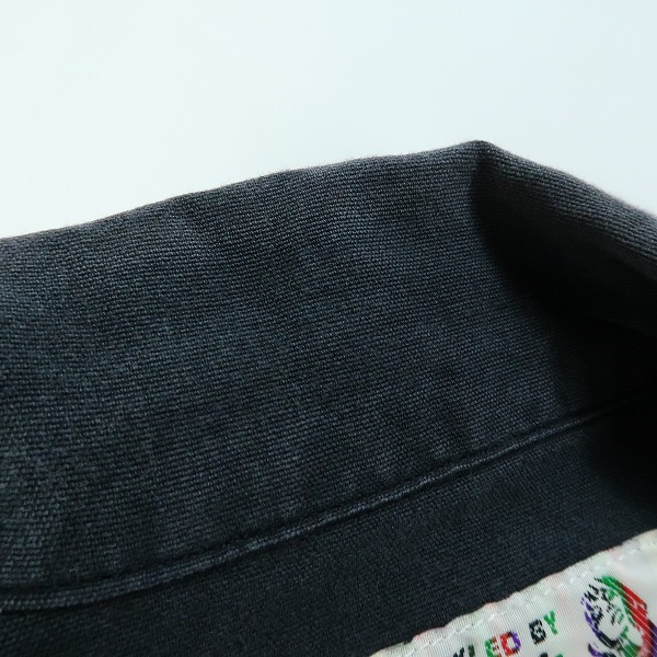 実際に弊社で買取させて頂いたHYSTERIC GLAMOUR/ヒステリックグラマー MEMBERS ONLY プリント 刺繍 ボーリング シャツ/Mの画像 7枚目