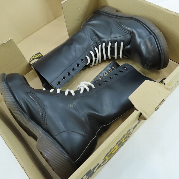 実際に弊社で買取させて頂いたDr.Martens/ドクターマーチン 14EYE BOOT/14ホールブーツ ブラック/6の画像 7枚目