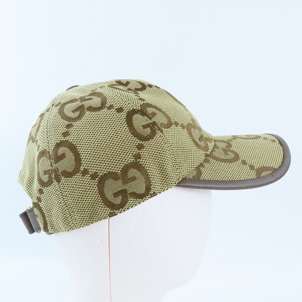 実際に弊社で買取させて頂いた【JPタグ】GUCCI/グッチ GGスプリームキャンバス ベースボールキャップ 681264-3HAGJ M/57cmの画像 4枚目