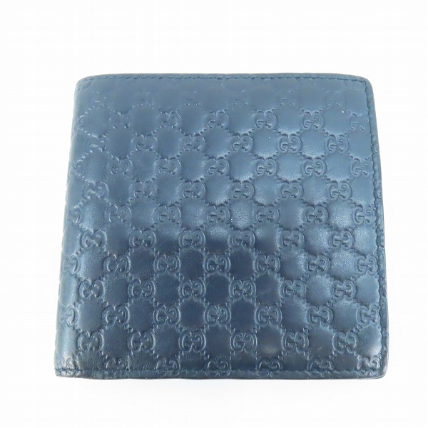 実際に弊社で買取させて頂いたGUCCI/グッチ グッチシマ レザー二つ折り財布 150413の画像 1枚目