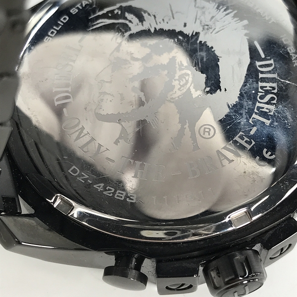 実際に弊社で買取させて頂いたDIESEL/ディーゼル メガチーフ クロノグラフ 腕時計/ウォッチ DZ-4283の画像 5枚目