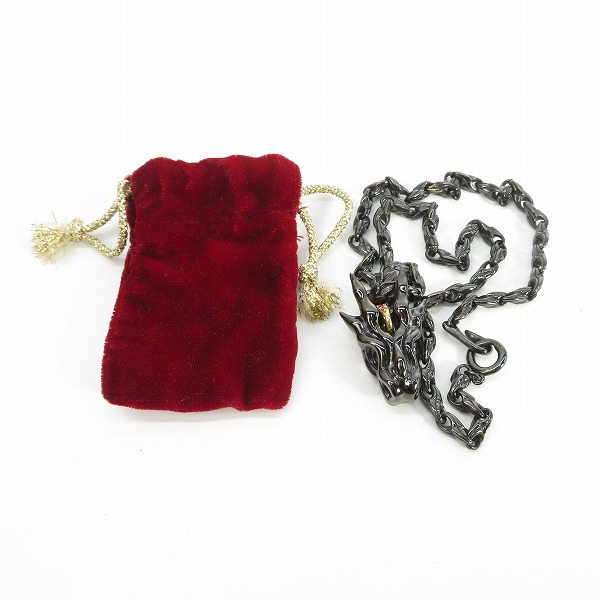 実際に弊社で買取させて頂いた【カスタム】Bloody Mary/ブラッディマリー GOD/ゴッド/神 ペンダント K18/ルビー クローリンクチェーン/ルテニウムコーティングの画像 9枚目