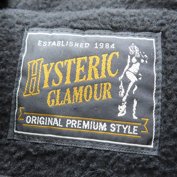 実際に弊社で買取させて頂いたHYSTERIC GLAMOUR/ヒステリックグラマー DAMNED刺繍 フーデッドブルゾン 01183AB01/FREEの画像 2枚目