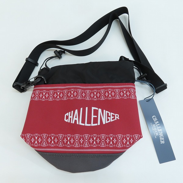 実際に弊社で買取させて頂いたCHALLENGER/チャレンジャー バンダナ巾着 バッグ レッド CLG-AC 024-008