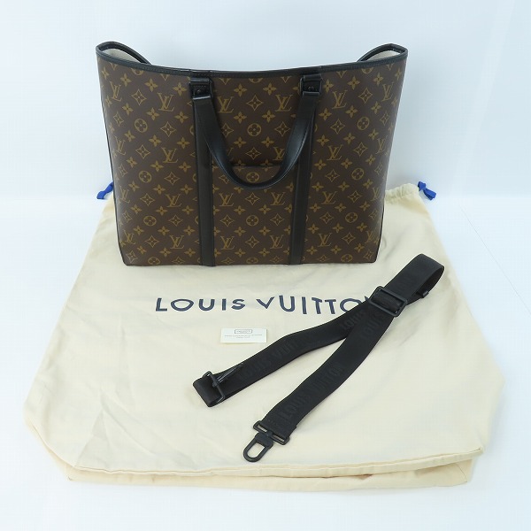 実際に弊社で買取させて頂いたLOUIS VUITTON/ルイ ヴィトン ウィークエンドトート GM モノグラムマカサー 2WAYショルダーバッグ/M45733の画像 9枚目