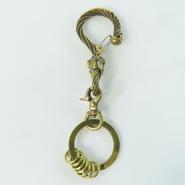 実際に弊社で買取させて頂いた(5)Gangsterville×galcia/ギャングスタービル×ガルシア キーホルダー DEVIL/デビル ブラス 真鍮 キーフック 15cmの画像 2枚目