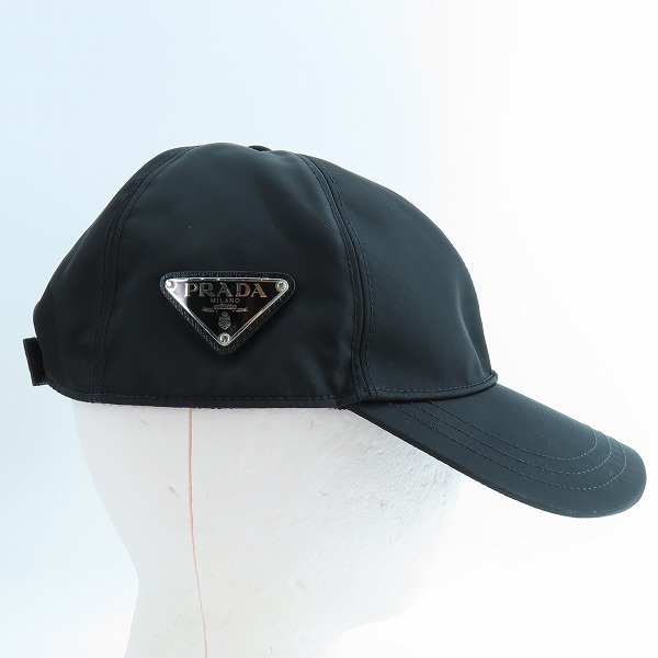 実際に弊社で買取させて頂いたPRADA/プラダ Re Nylon リナイロン ベースボールキャップ トライアングル ロゴ 1HC274 2DMI 002/Lの画像 3枚目