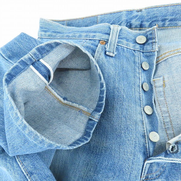 実際に弊社で買取させて頂いたLEVI'S/リーバイス 501 ヴィンテージ 66後期 刻印6 スモールe ボタンフライ デニムパンツ/W32の画像 6枚目