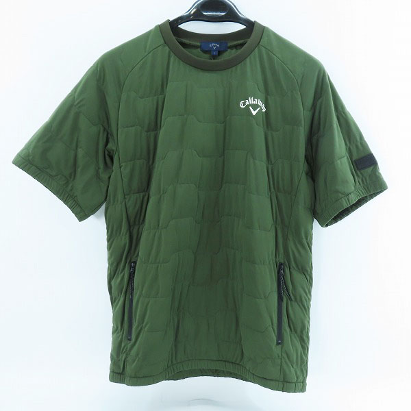実際に弊社で買取させて頂いた【未使用】Callaway/キャロウェイ ゴルフウェア 中綿プルオーバージャケット カーキ C21216103/L