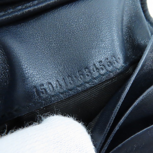 実際に弊社で買取させて頂いたGUCCI/グッチ グッチシマ レザー二つ折り財布 150413の画像 5枚目